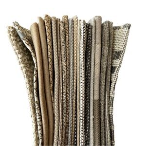 20 Designer Beige Cream Upholstery Fabric Swatches | Quilting Crafts Sewing